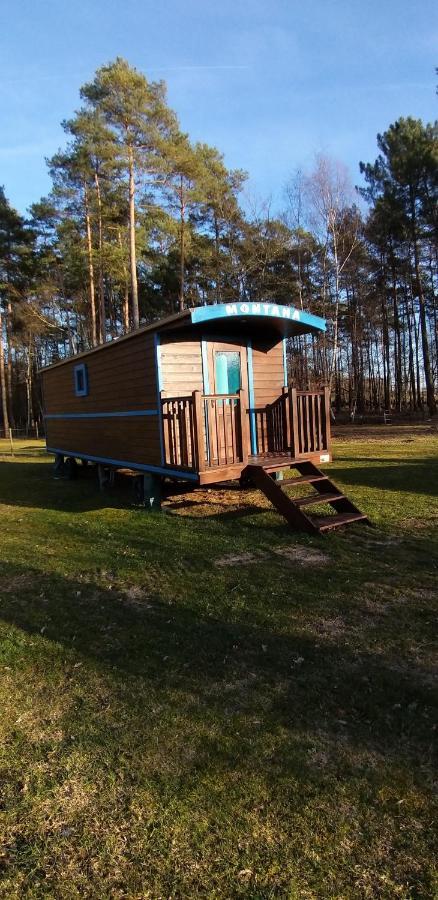 Roulottes Du Chalet Des Pins Rougeou Kültér fotó