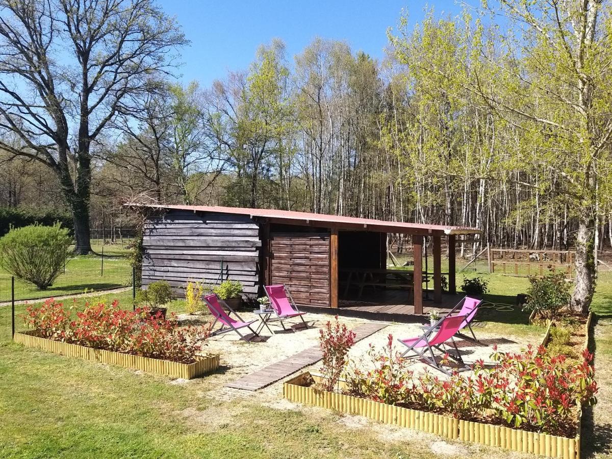 Roulottes Du Chalet Des Pins Rougeou Kültér fotó